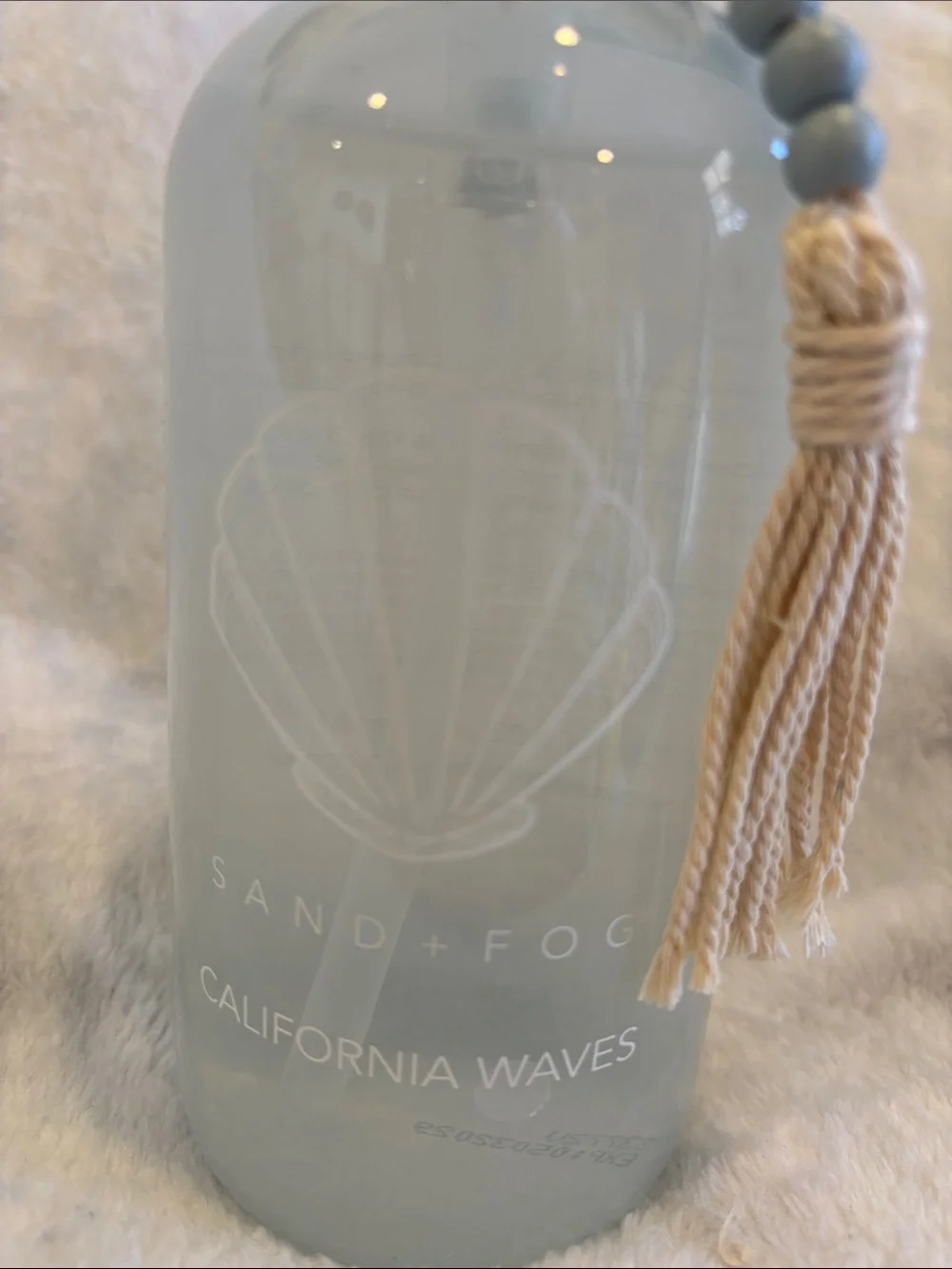 Sand +Fog Scented California Waves Hand Wash NWT 15.7oz Glass Pump